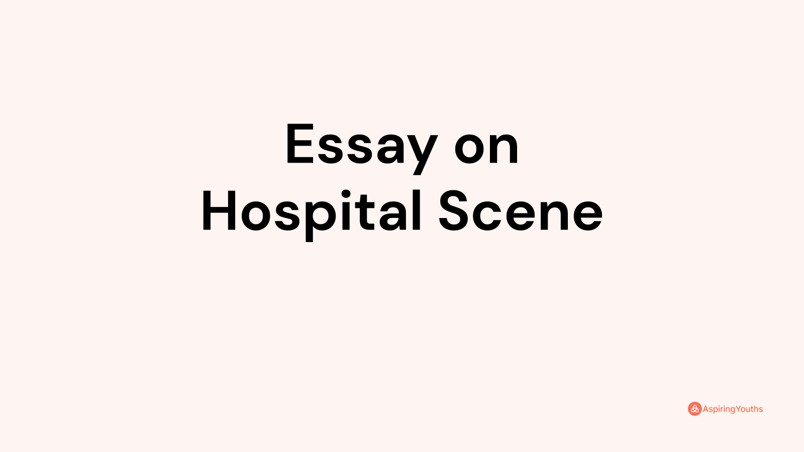 descriptive essay on emergency room