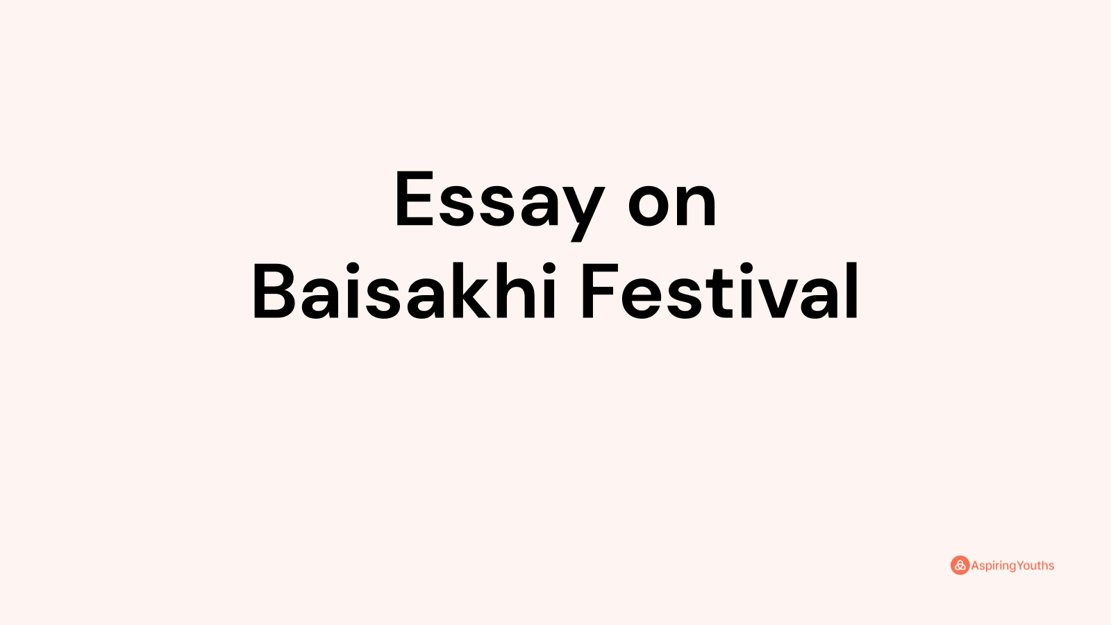 speech on baisakhi festival