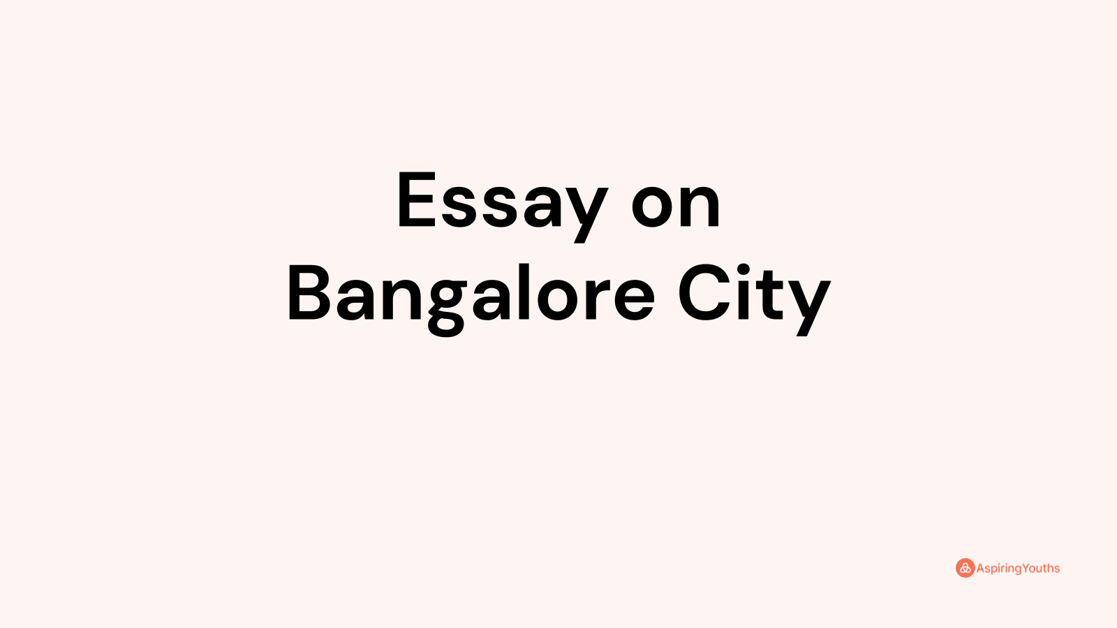 essay on bangalore weather