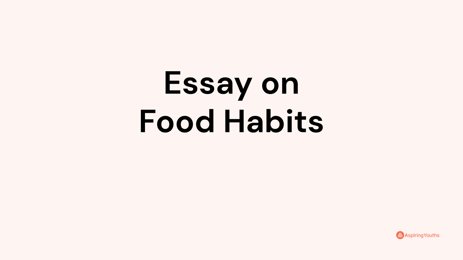 essay-on-food-habits