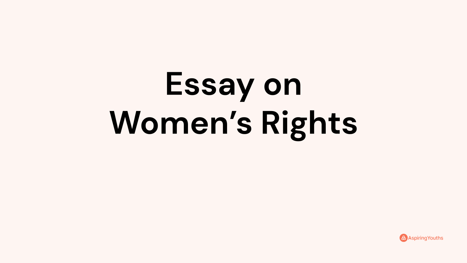 women's rights history essay