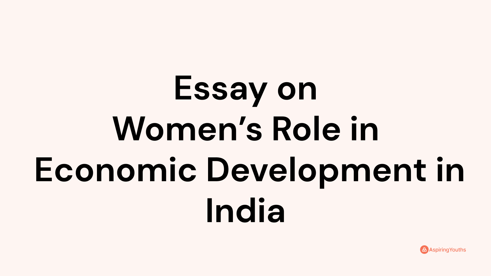 women's development in india essay