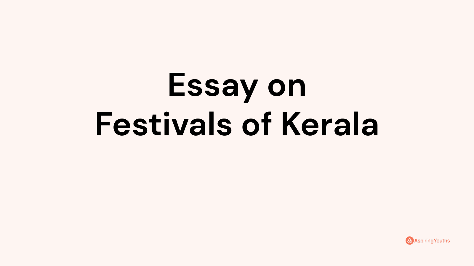 small essay on festival of kerala