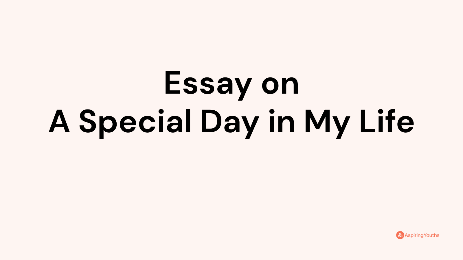 special day essay