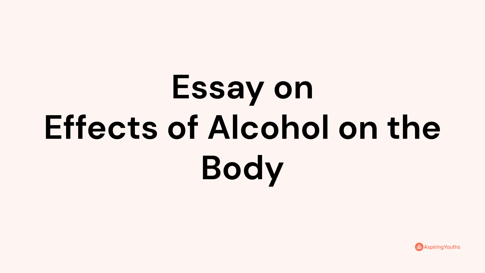 health promotion essay on alcohol