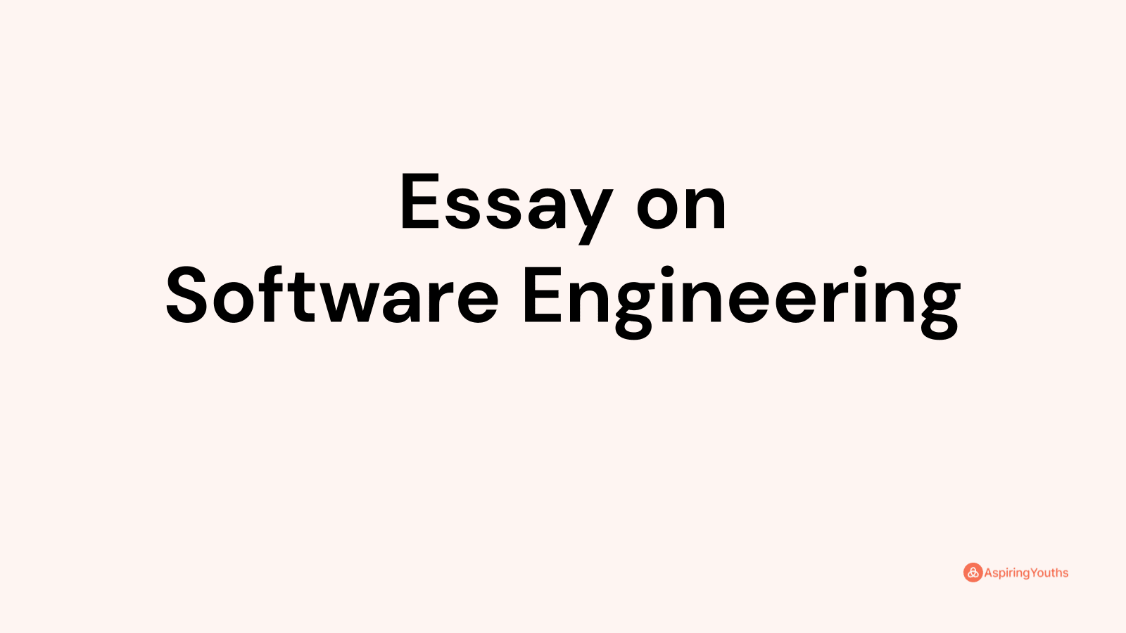 essay on software engineering