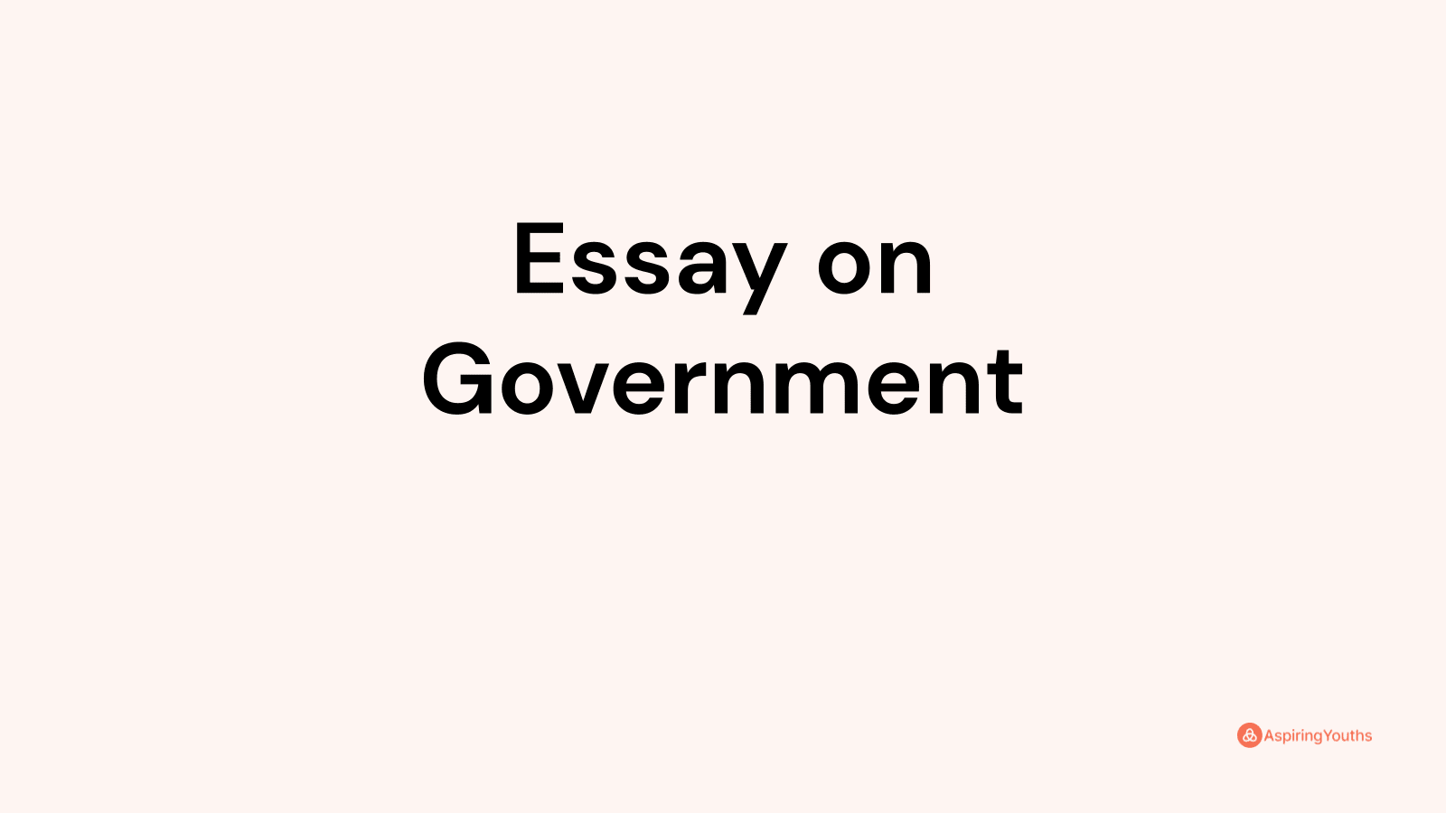 government essay brainly