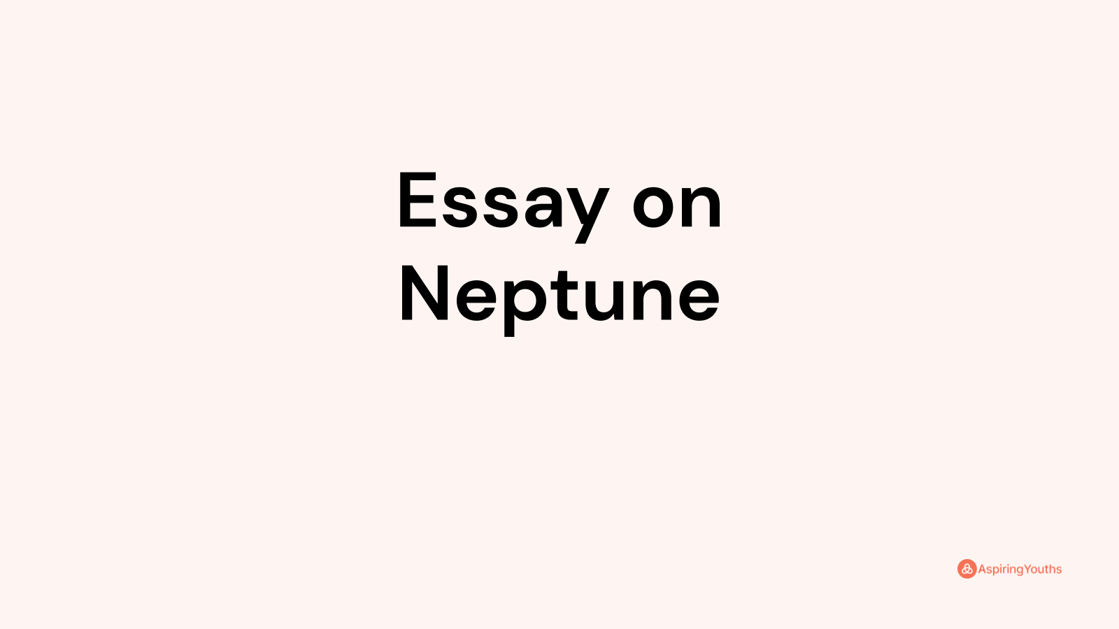 essay of the planet neptune