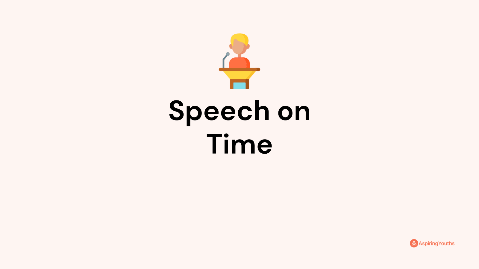 Speech on Time