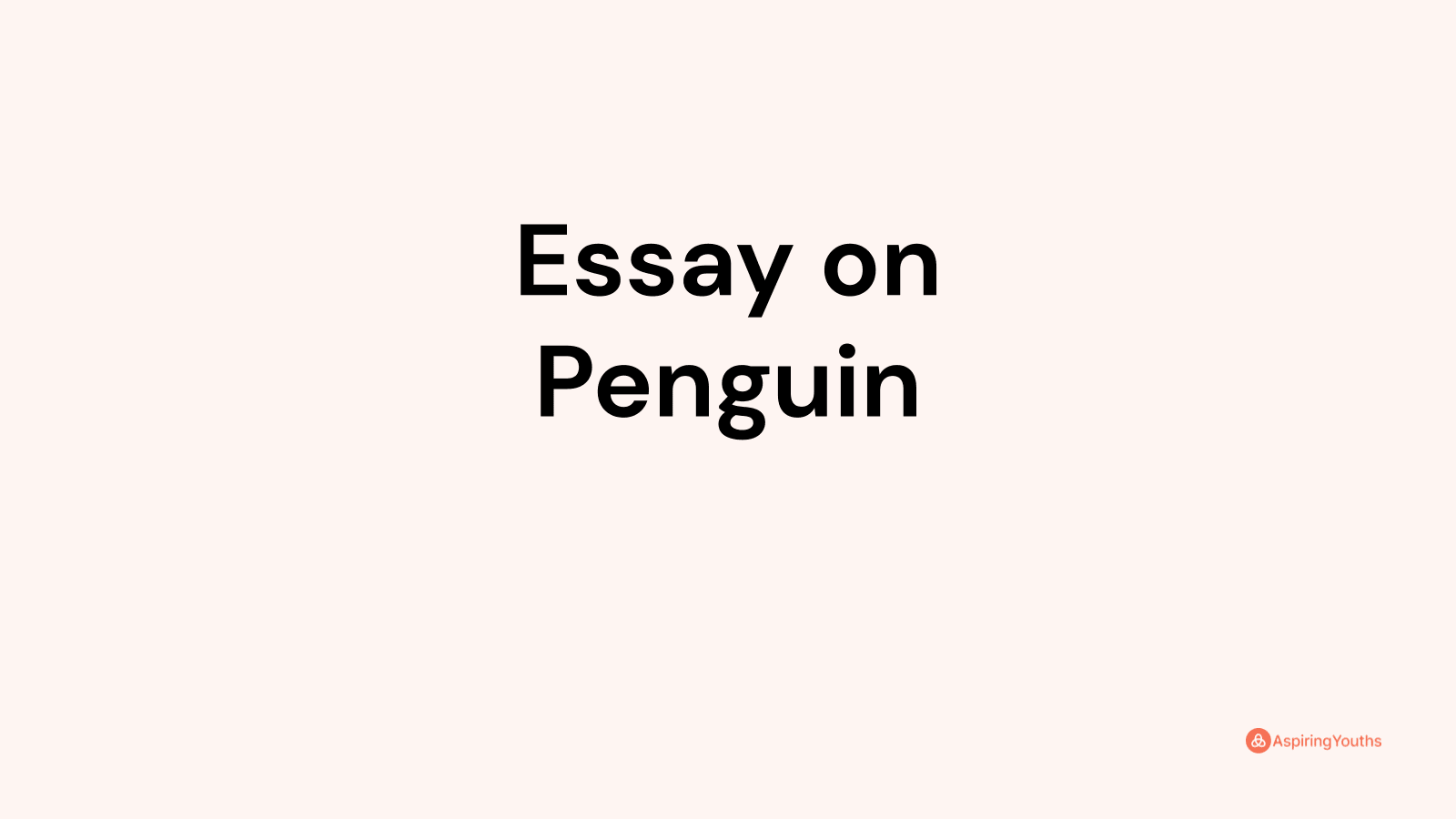 100 word essay on penguins