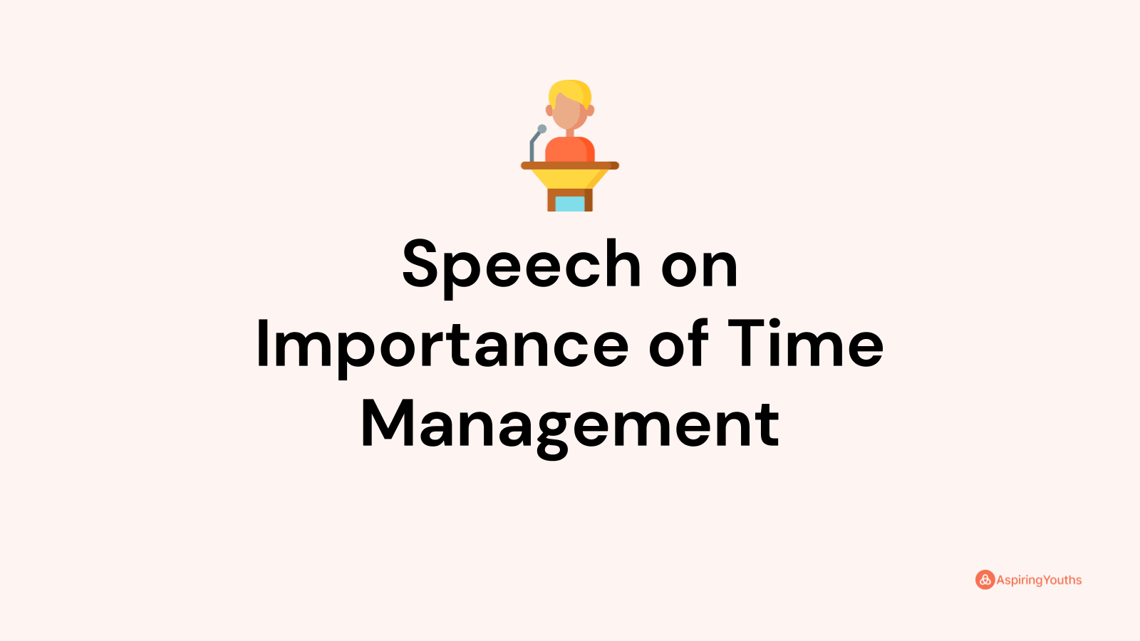 speech on time management pdf