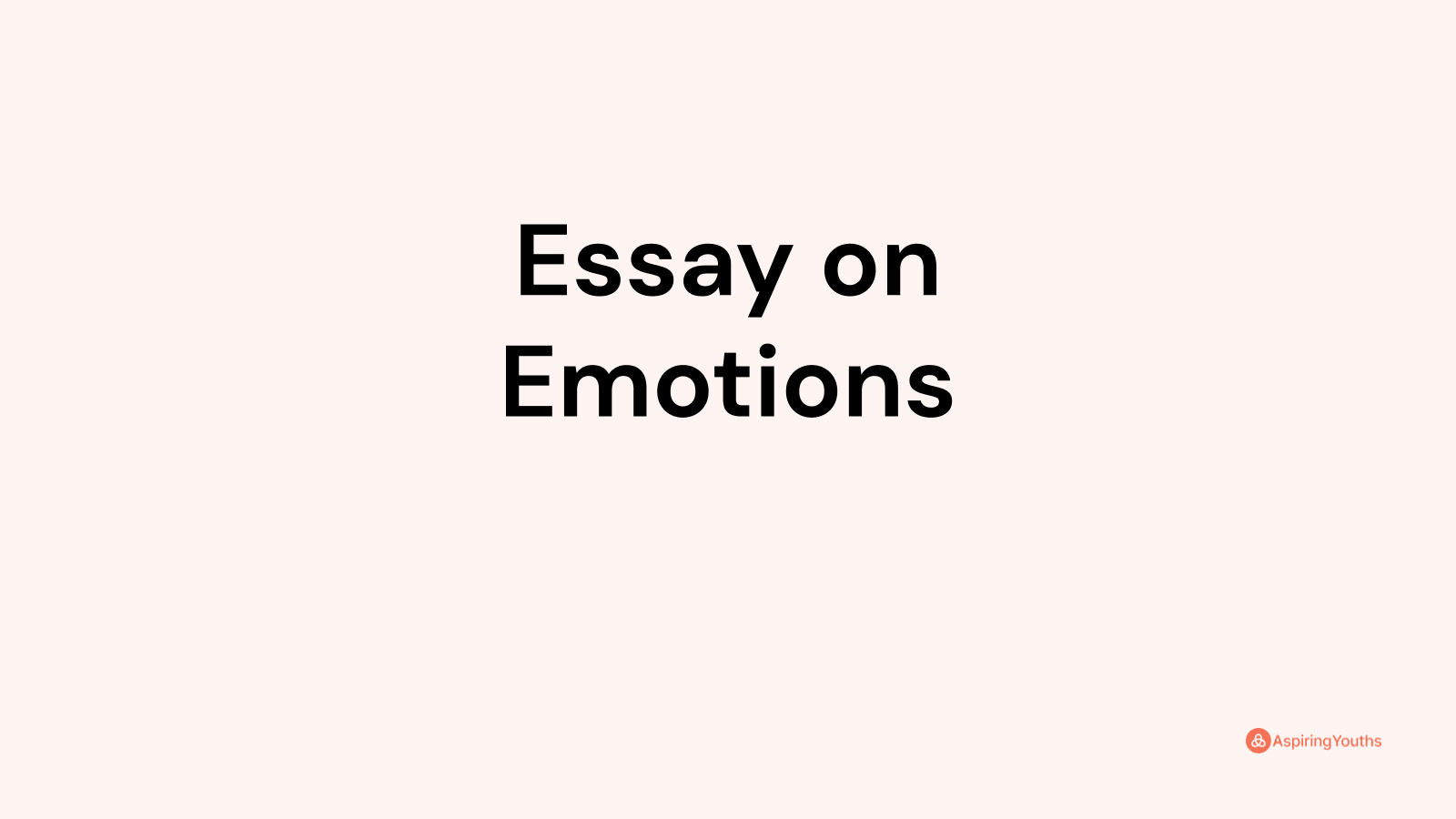 importance of managing emotions essay