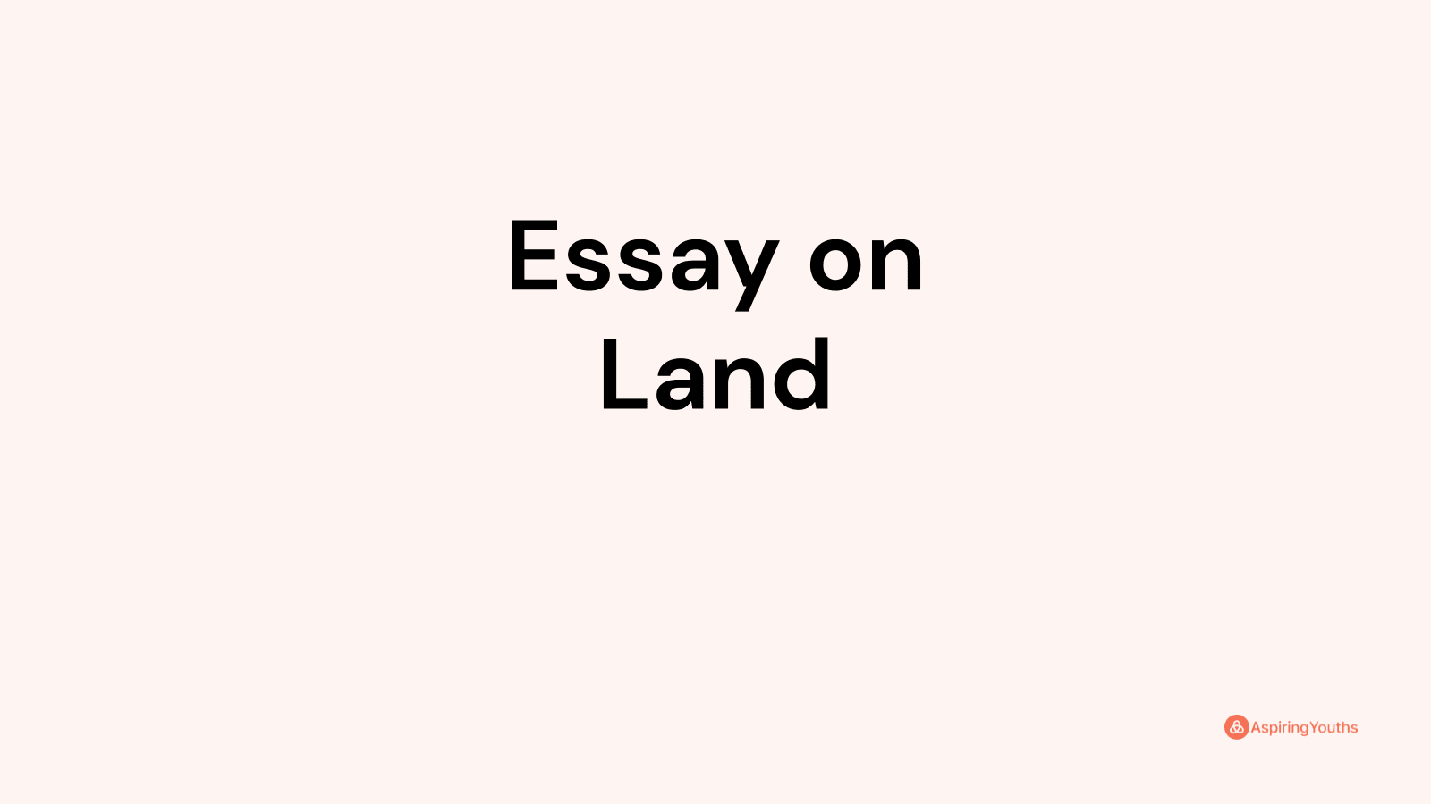 essay-on-land