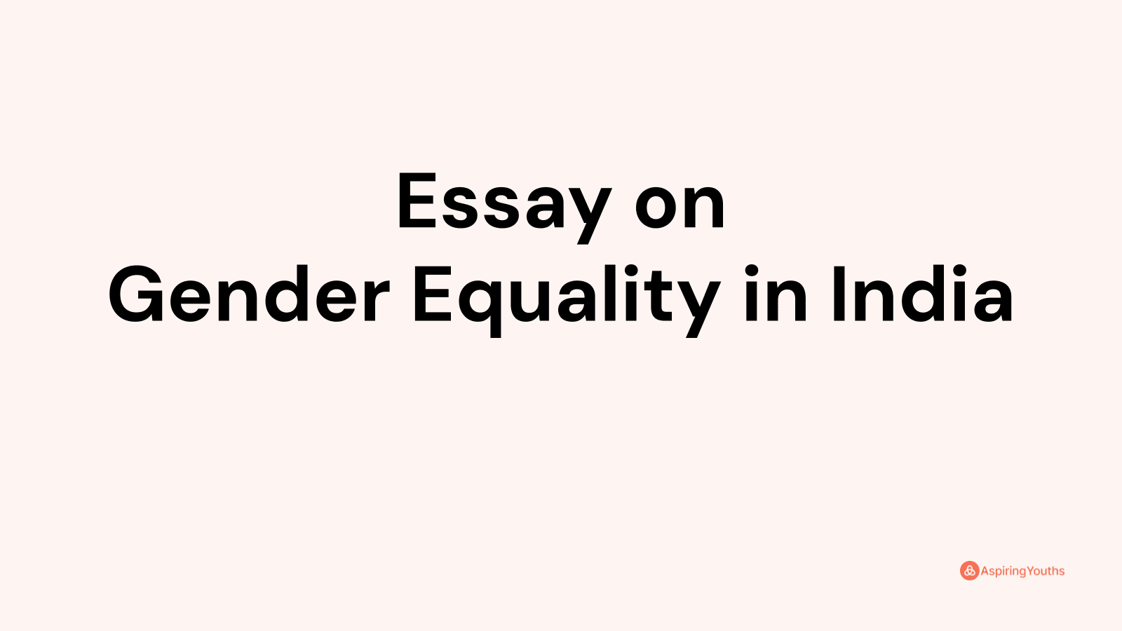 gender equality in india essay in hindi