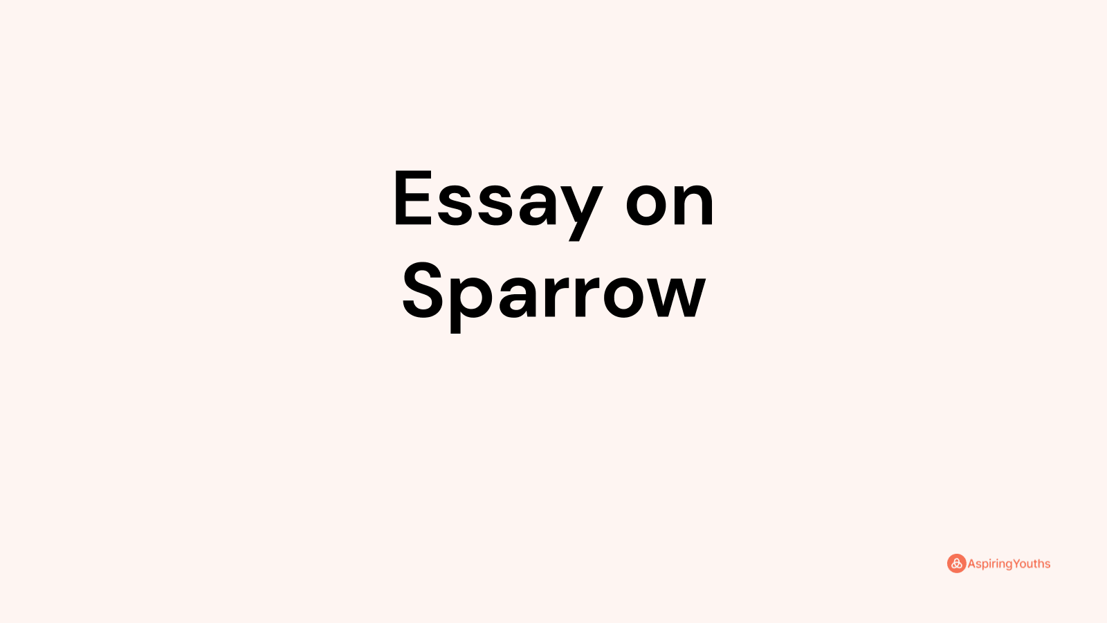 write an essay on sparrow in marathi