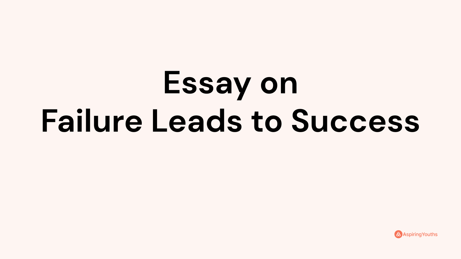 essay on management of failure