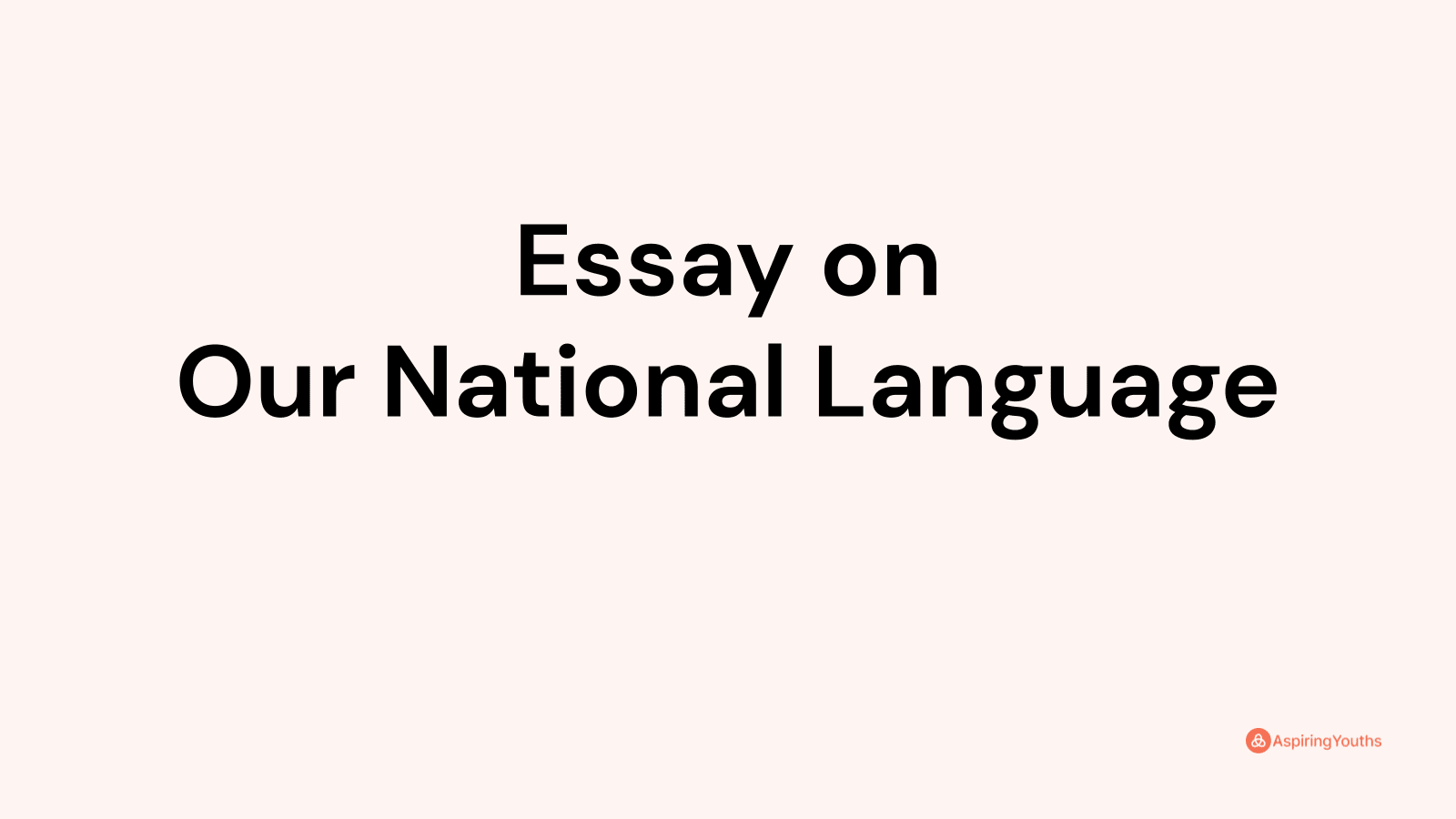 importance of national language essay 100 words