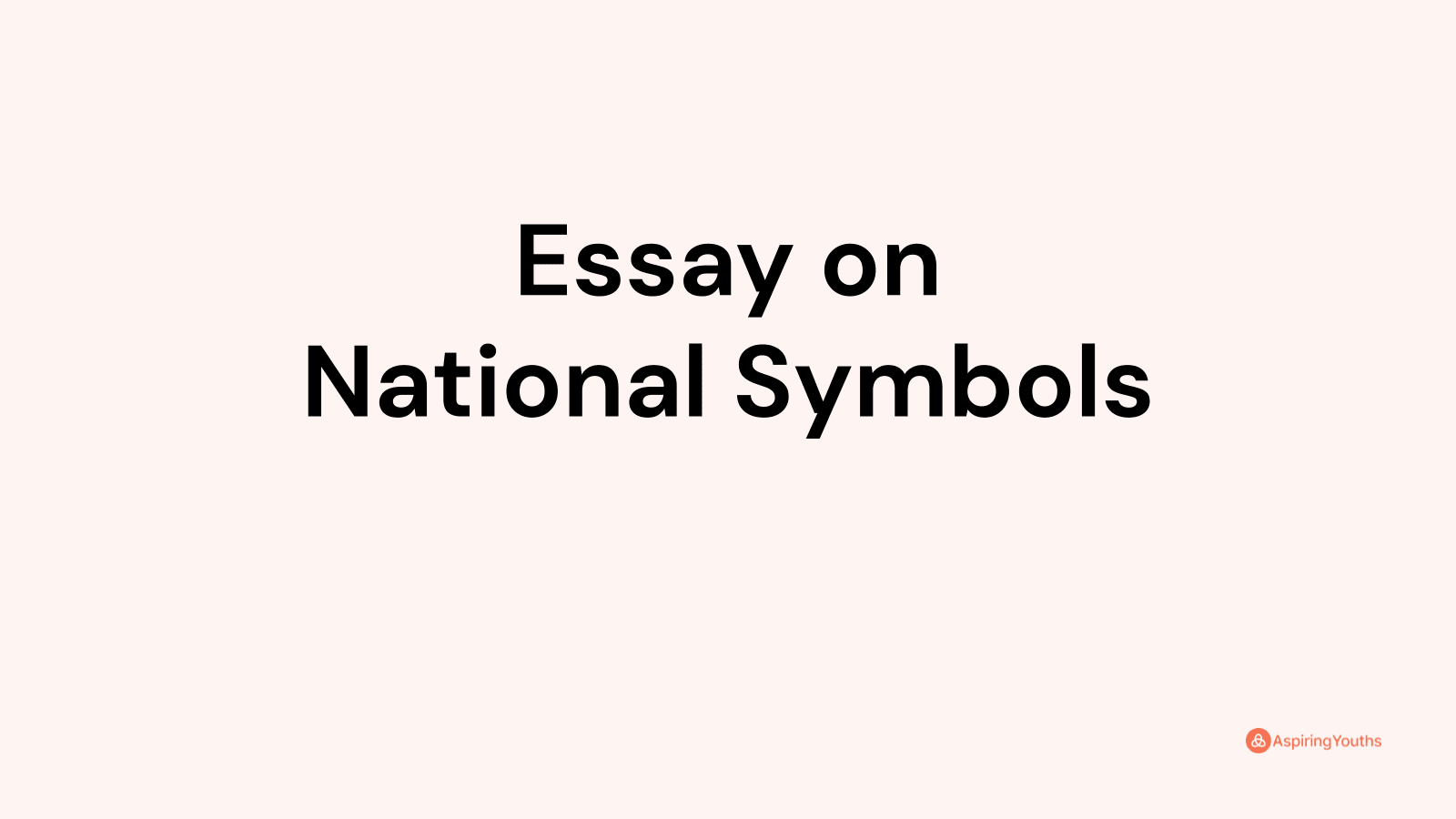 essay on national symbols 500 words