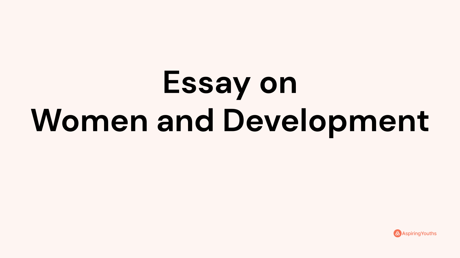 argumentative essay about women's participation in development