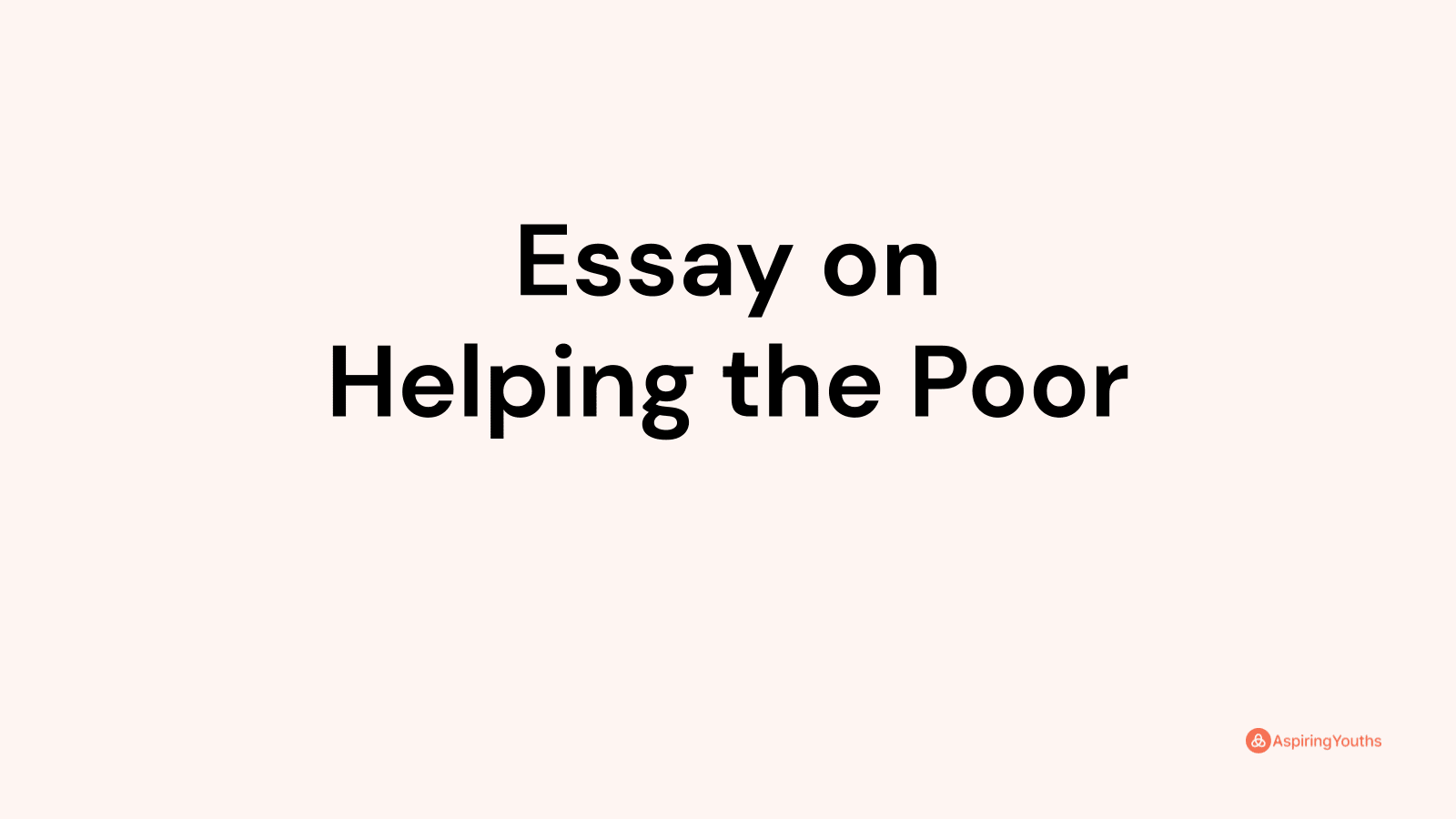 personal essay about being poor