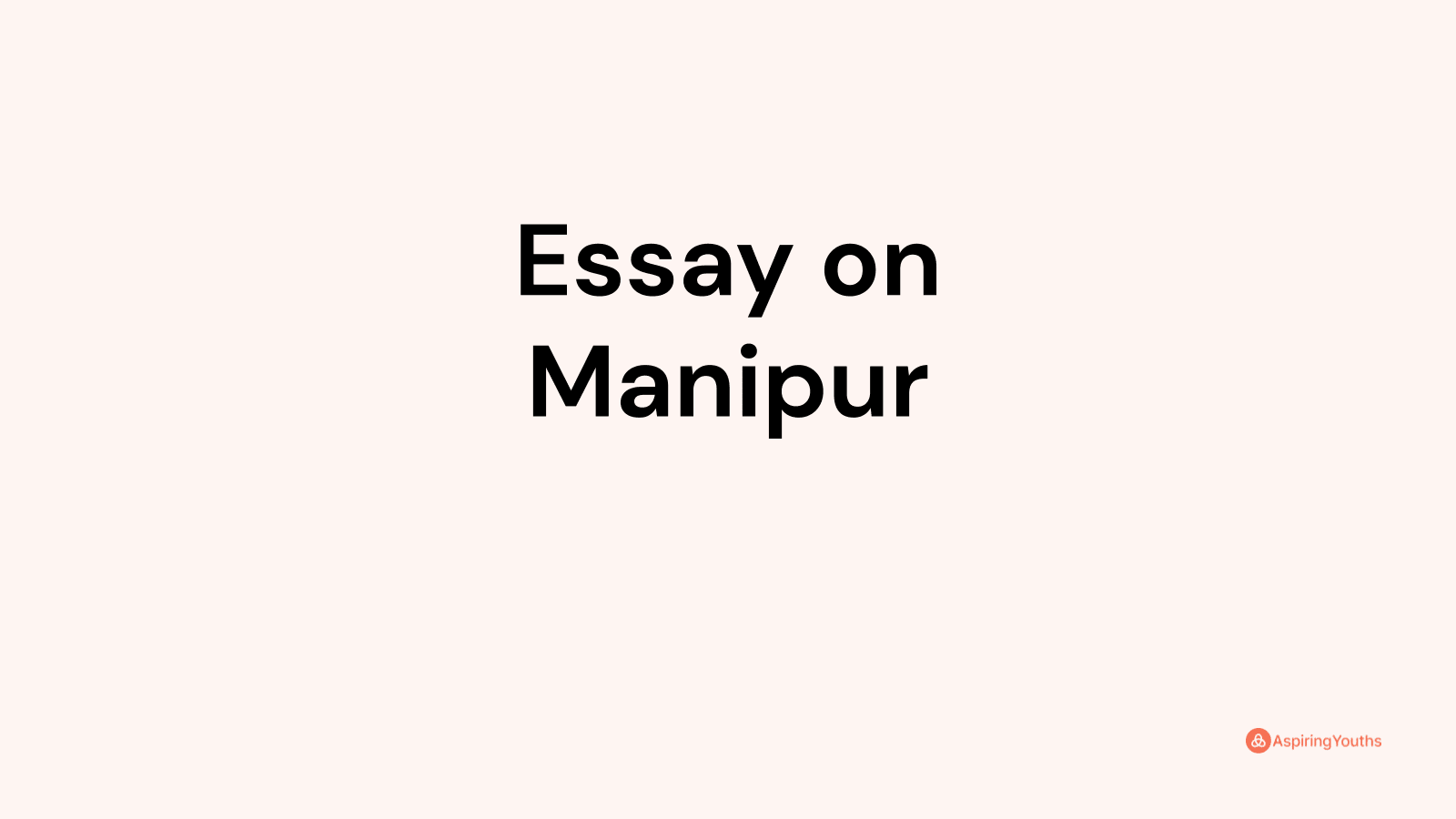 essay on agriculture in manipur