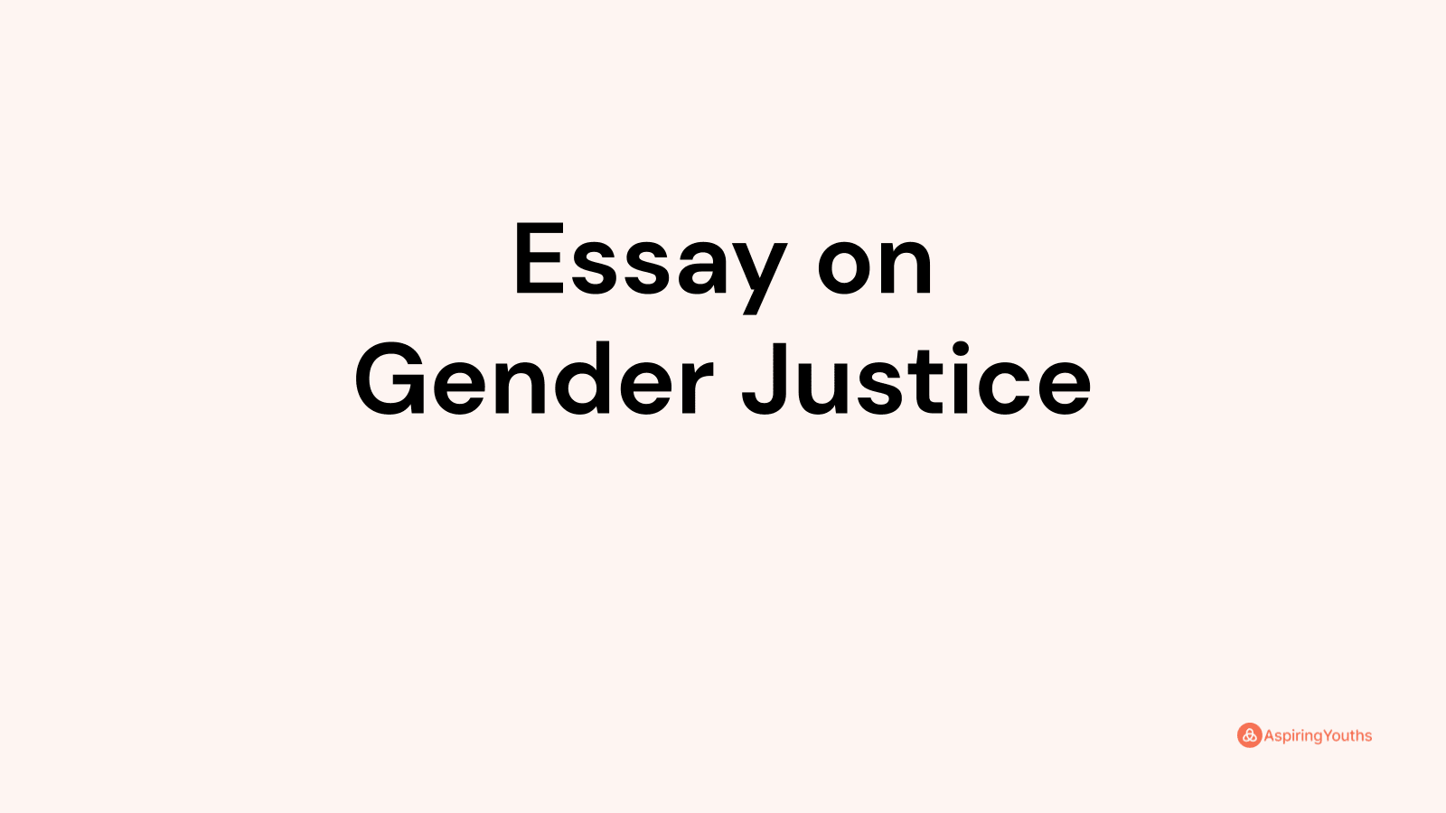 gender justice and human rights essay