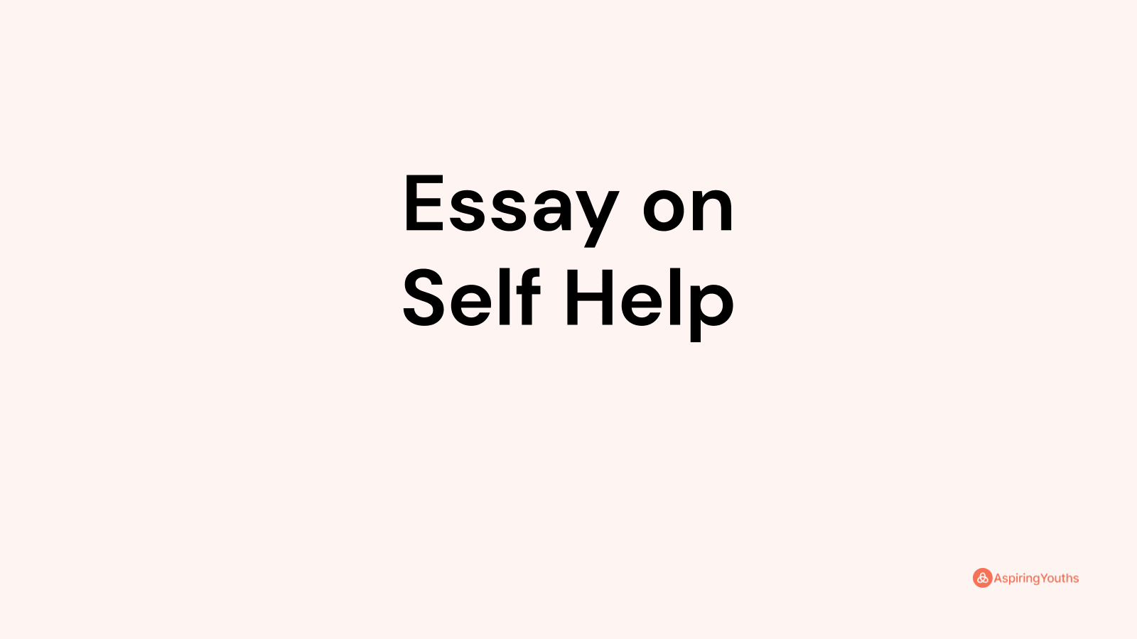 essay-on-self-help