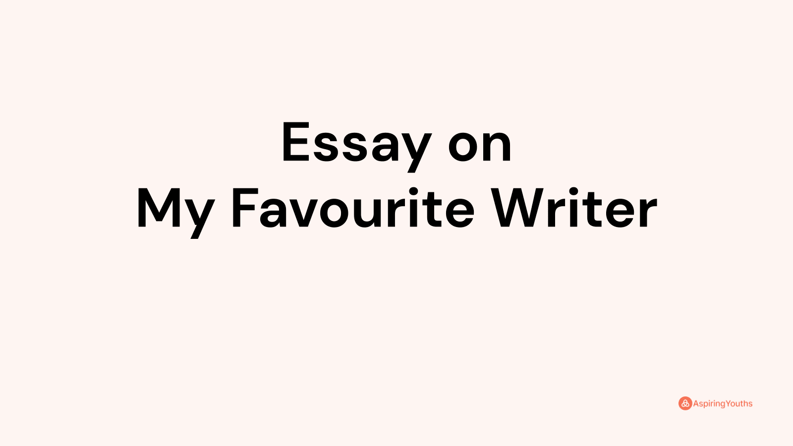 my favourite writer essay pakistan