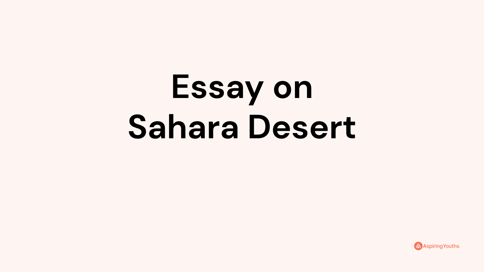 desert lifestyle essay