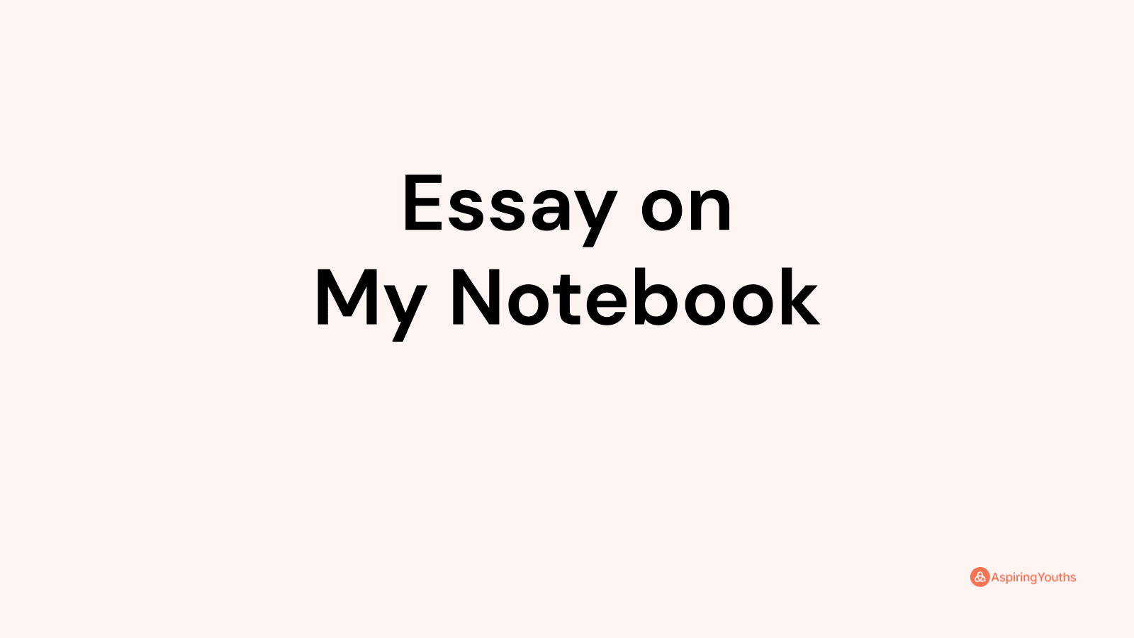 my notebook essay