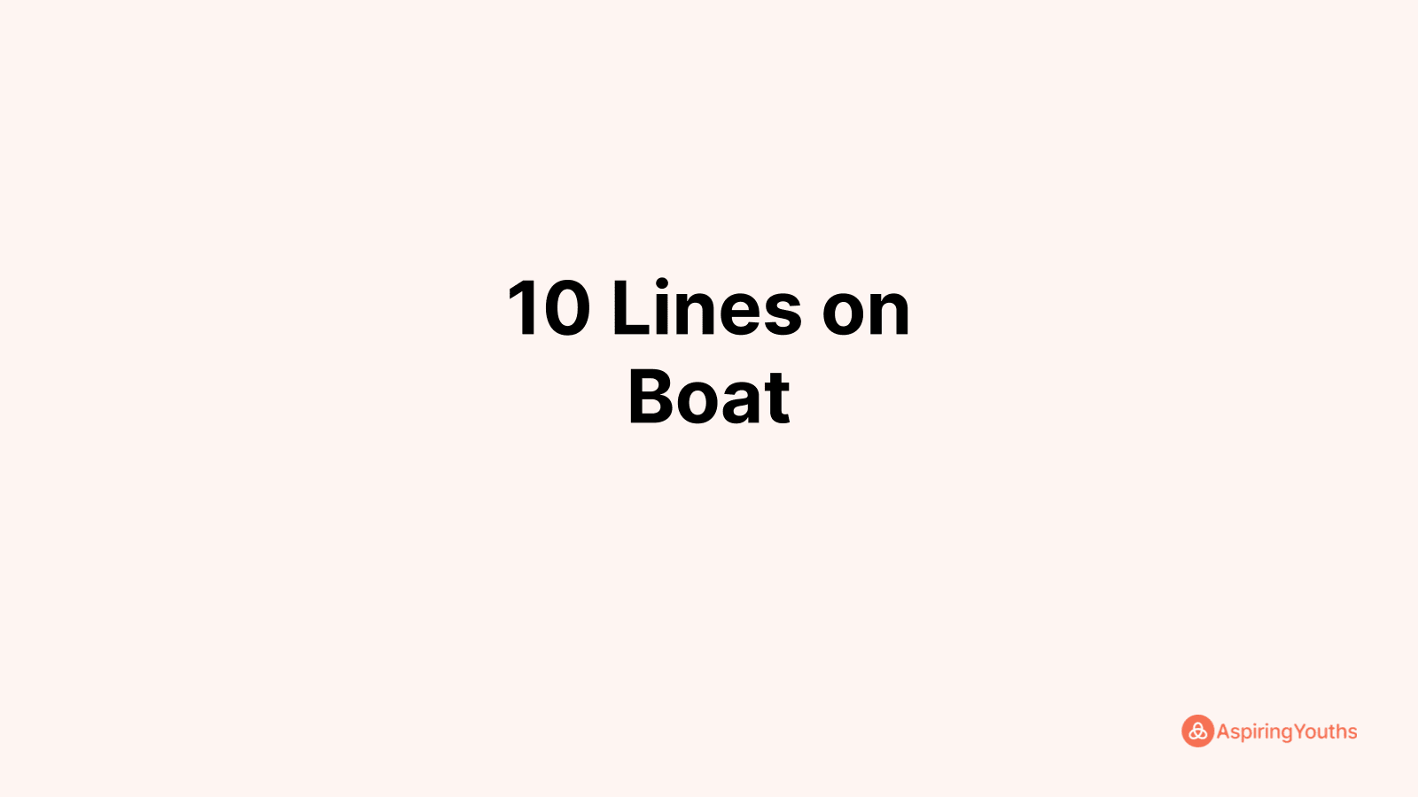 10 lines on sailboat