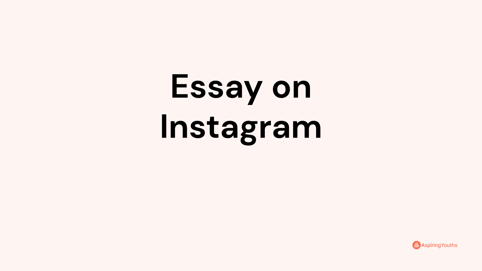 essay on instagram in english