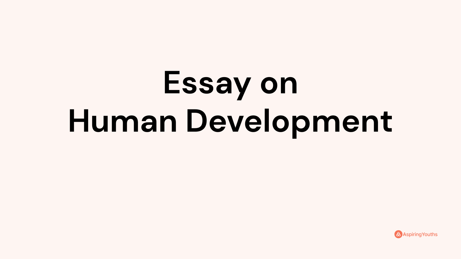 essay-on-human-development