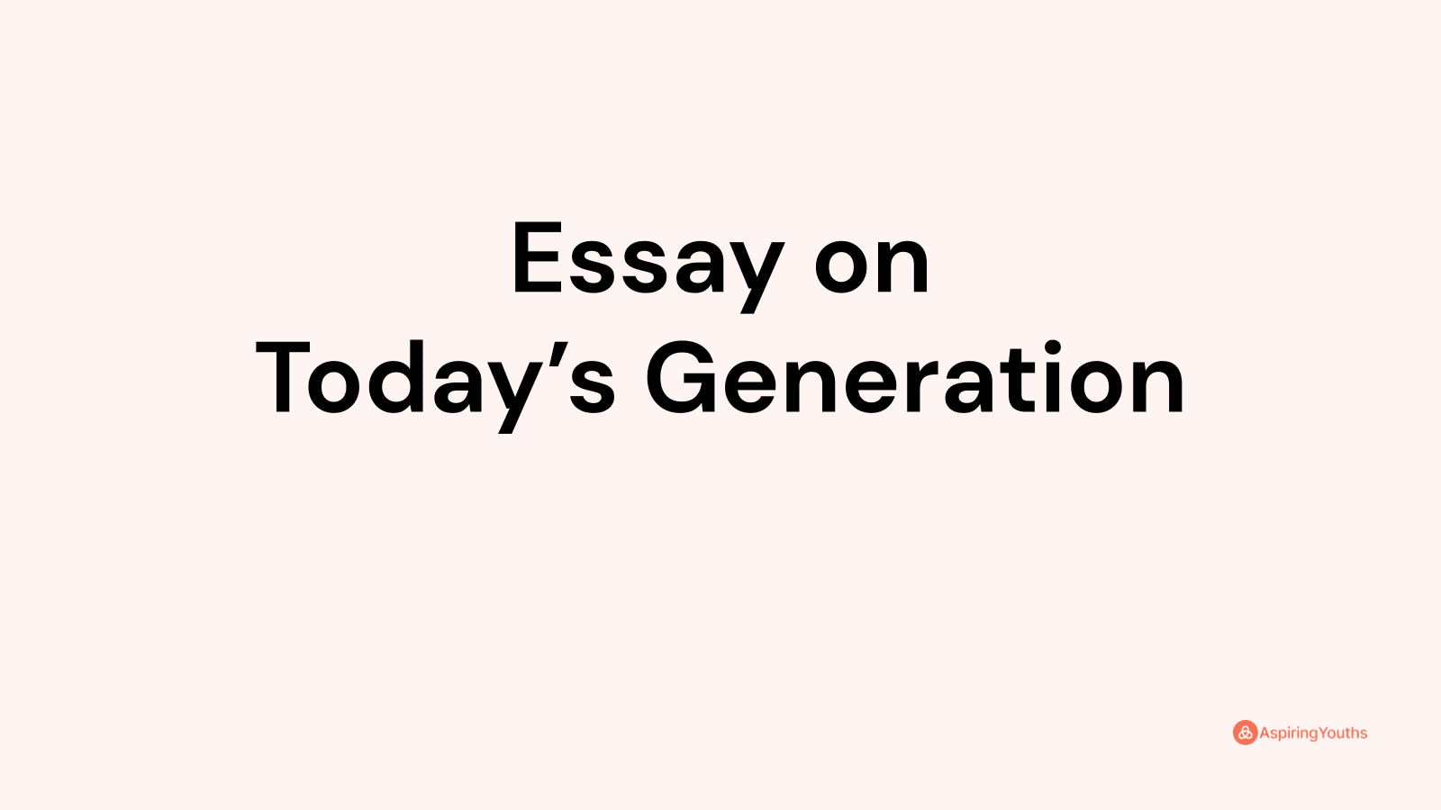 internet and young generation essay