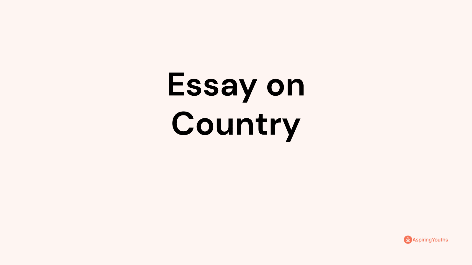 essay-on-country