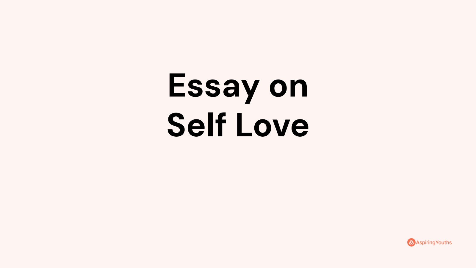 essay-on-self-love