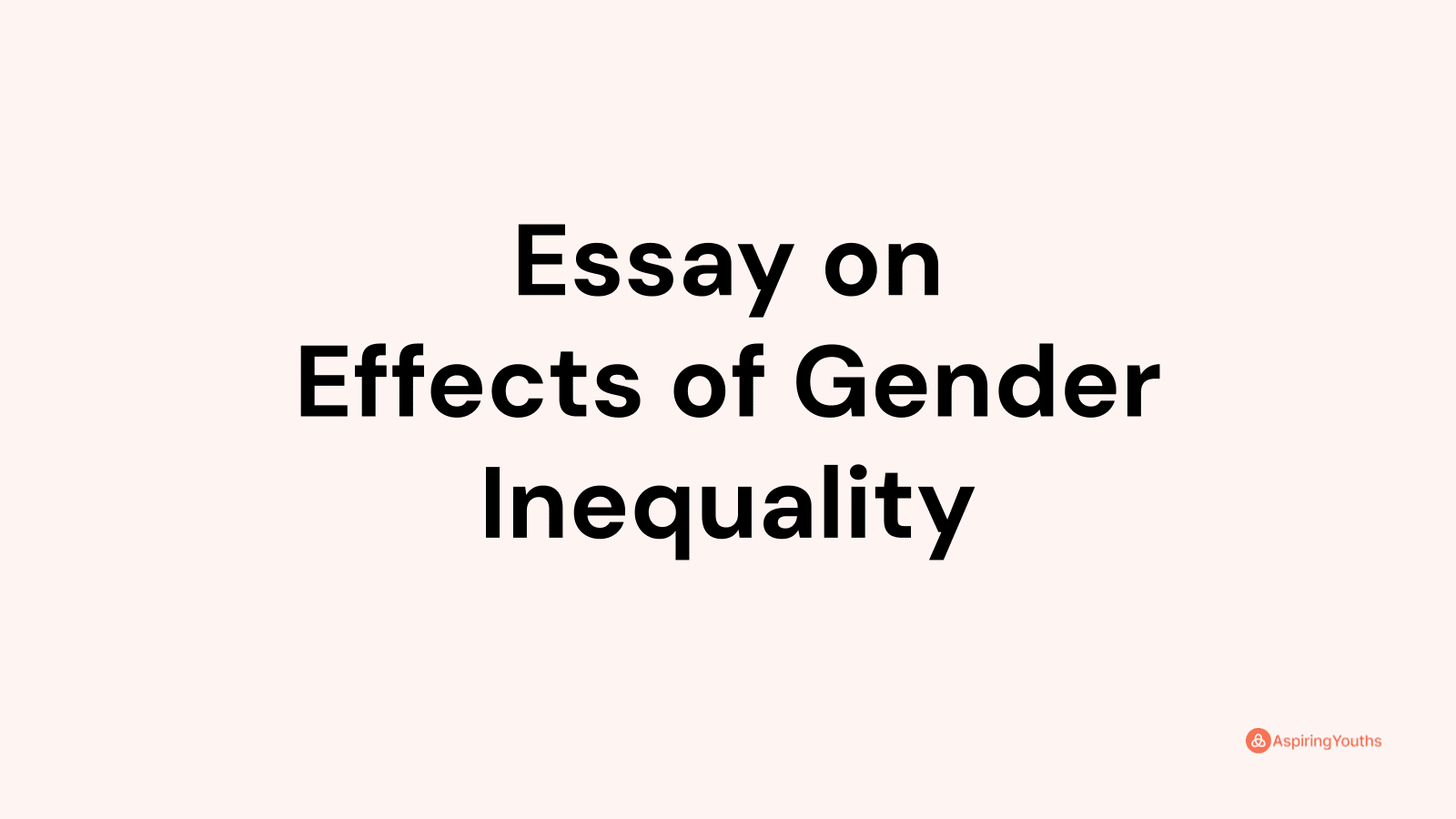 inequality effects essay