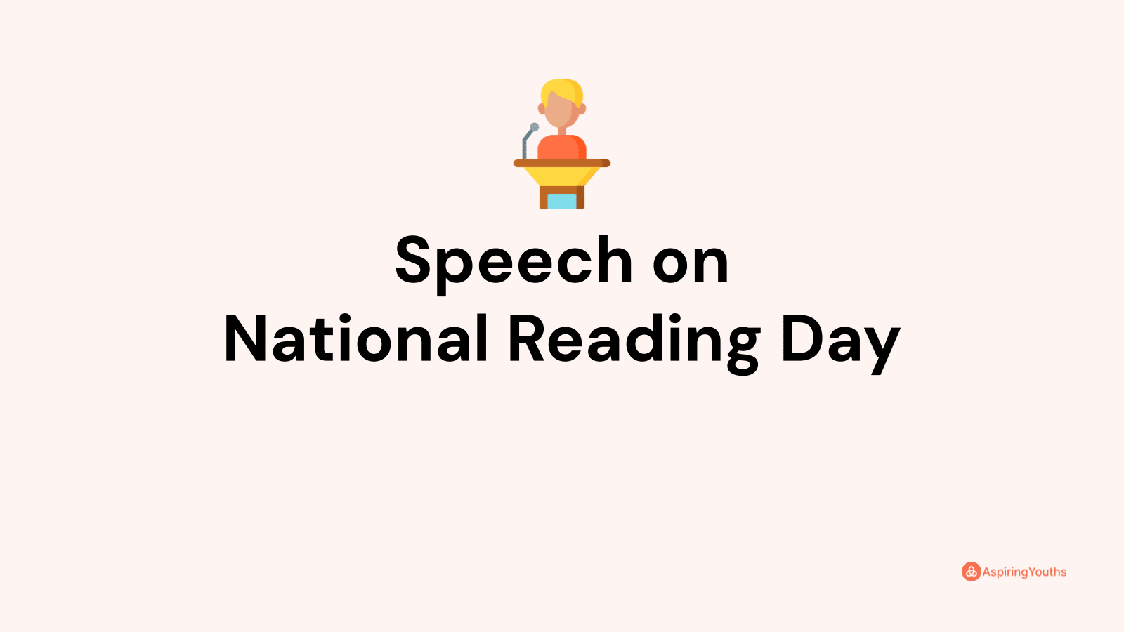 Speech on National Reading Day