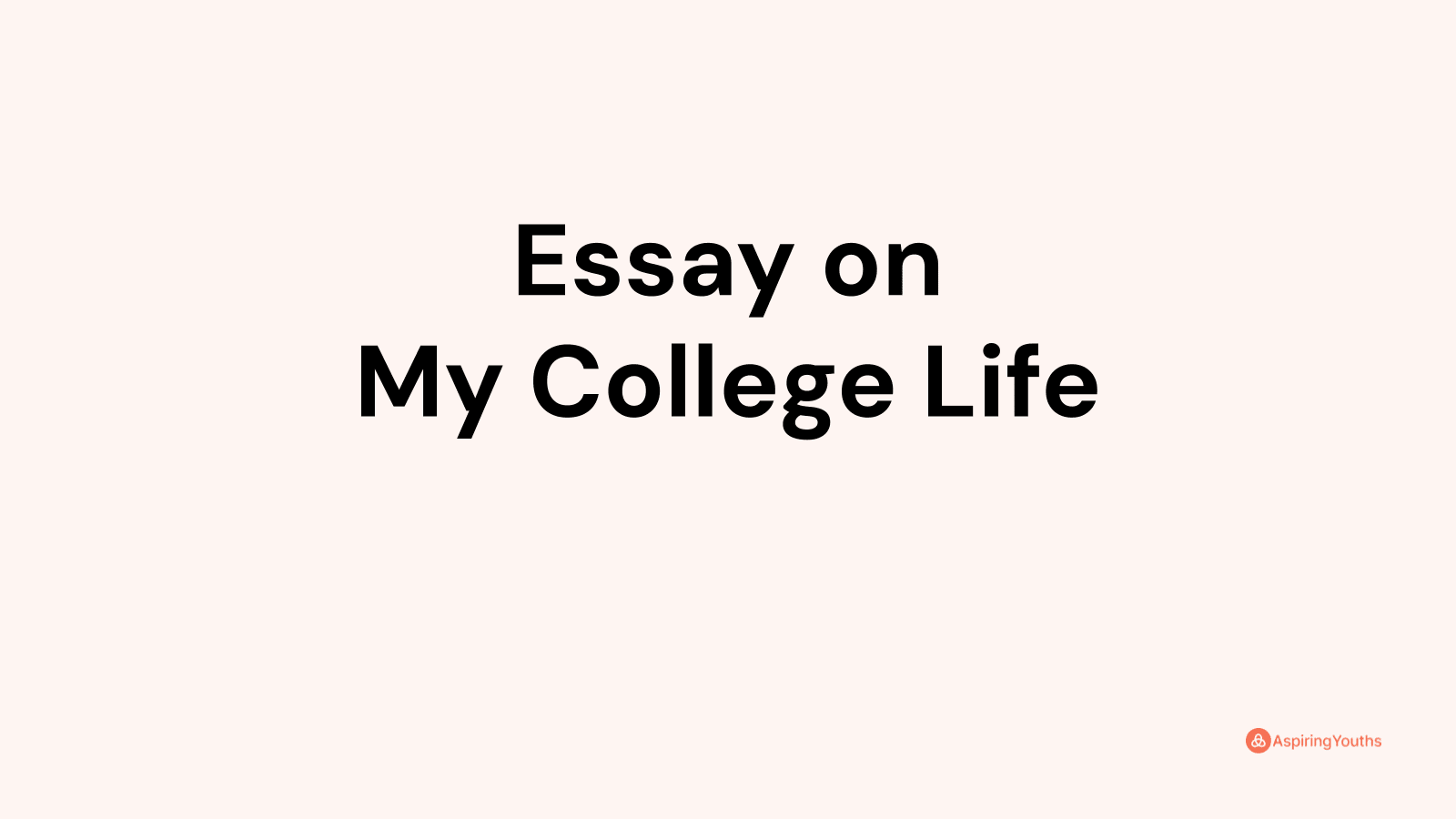 essay on my college my pride