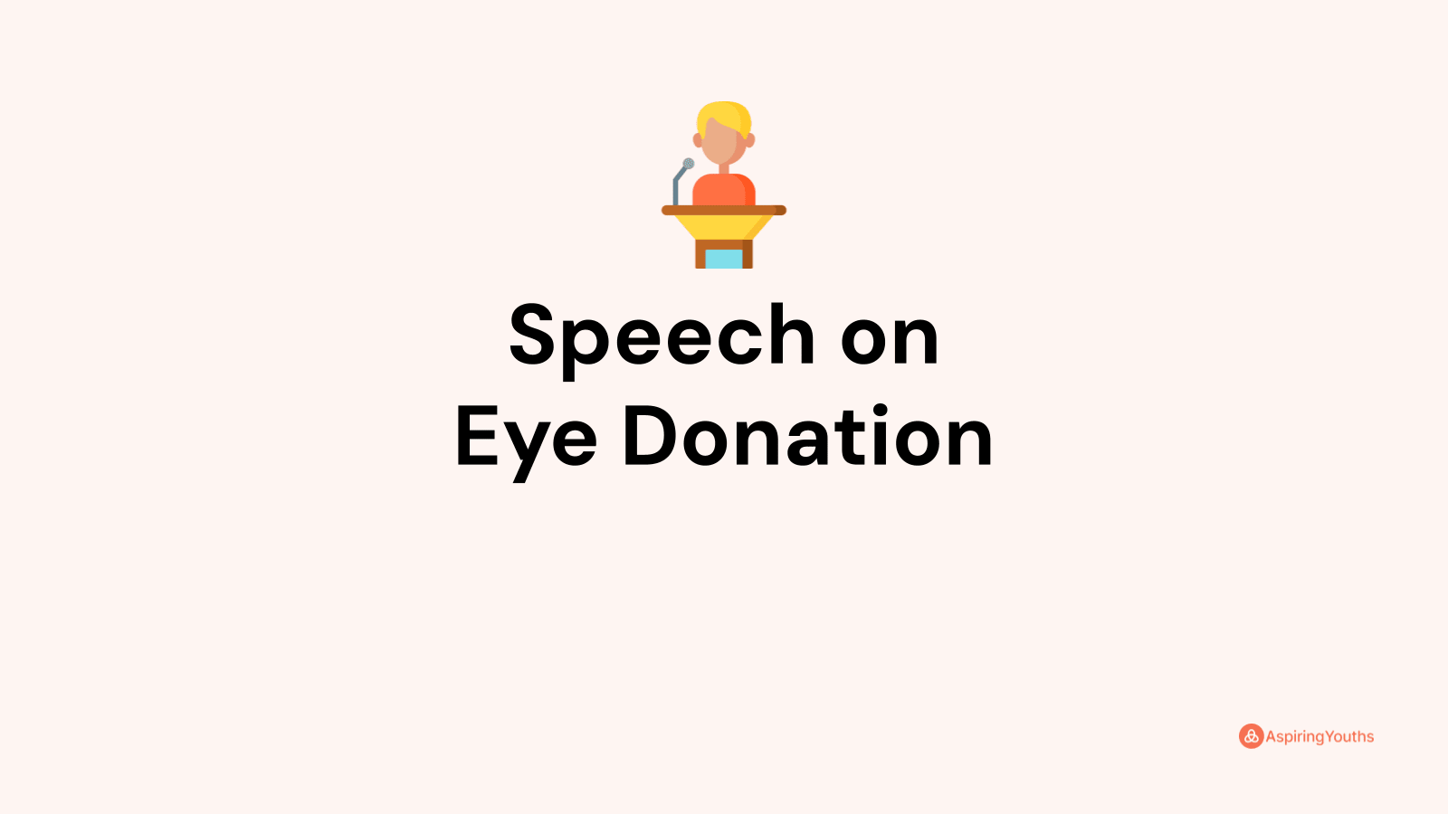 simple speech on eye donation