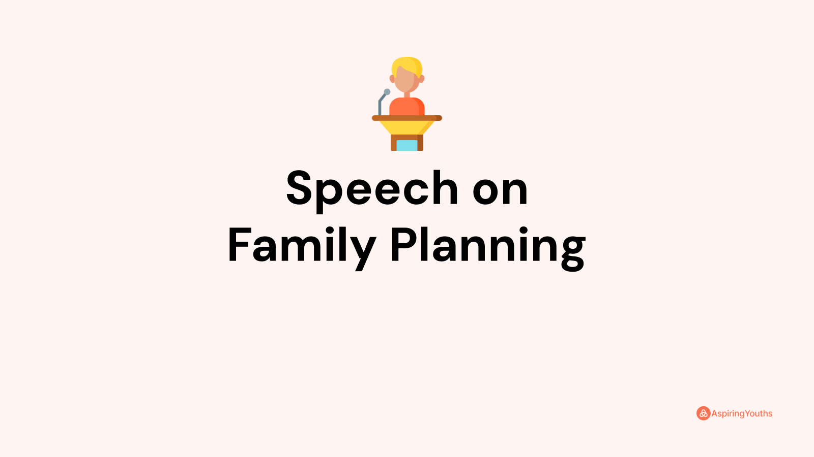 speech on family planning