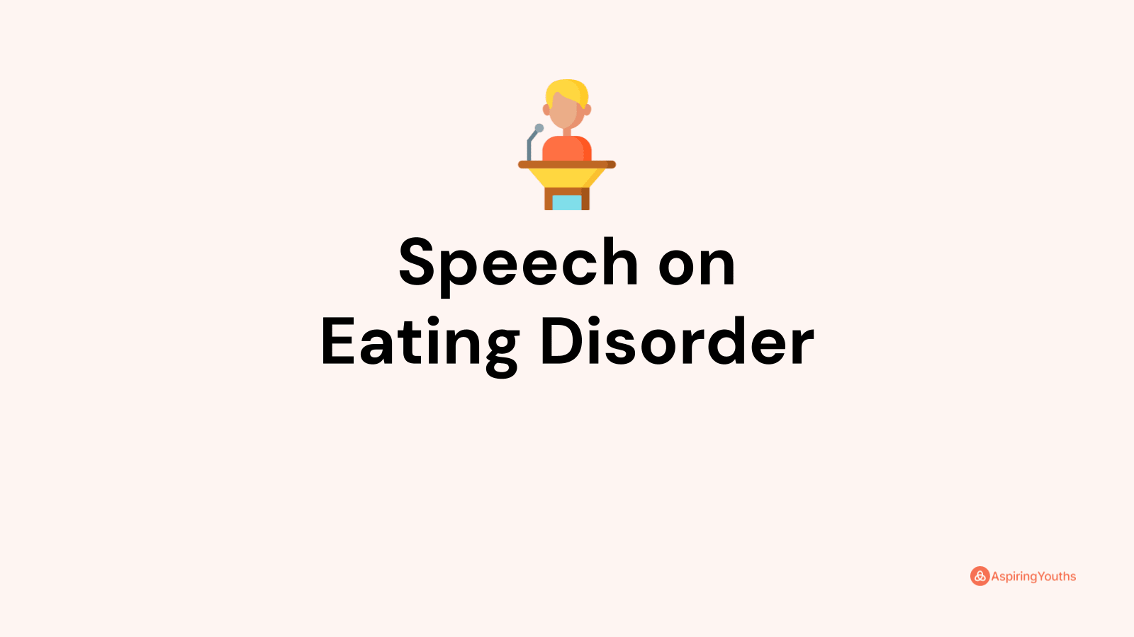 a speech on eating disorder