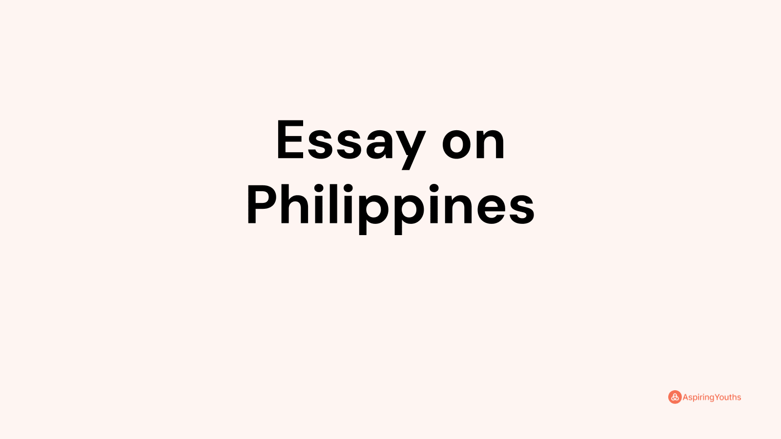 list of essays in the philippines