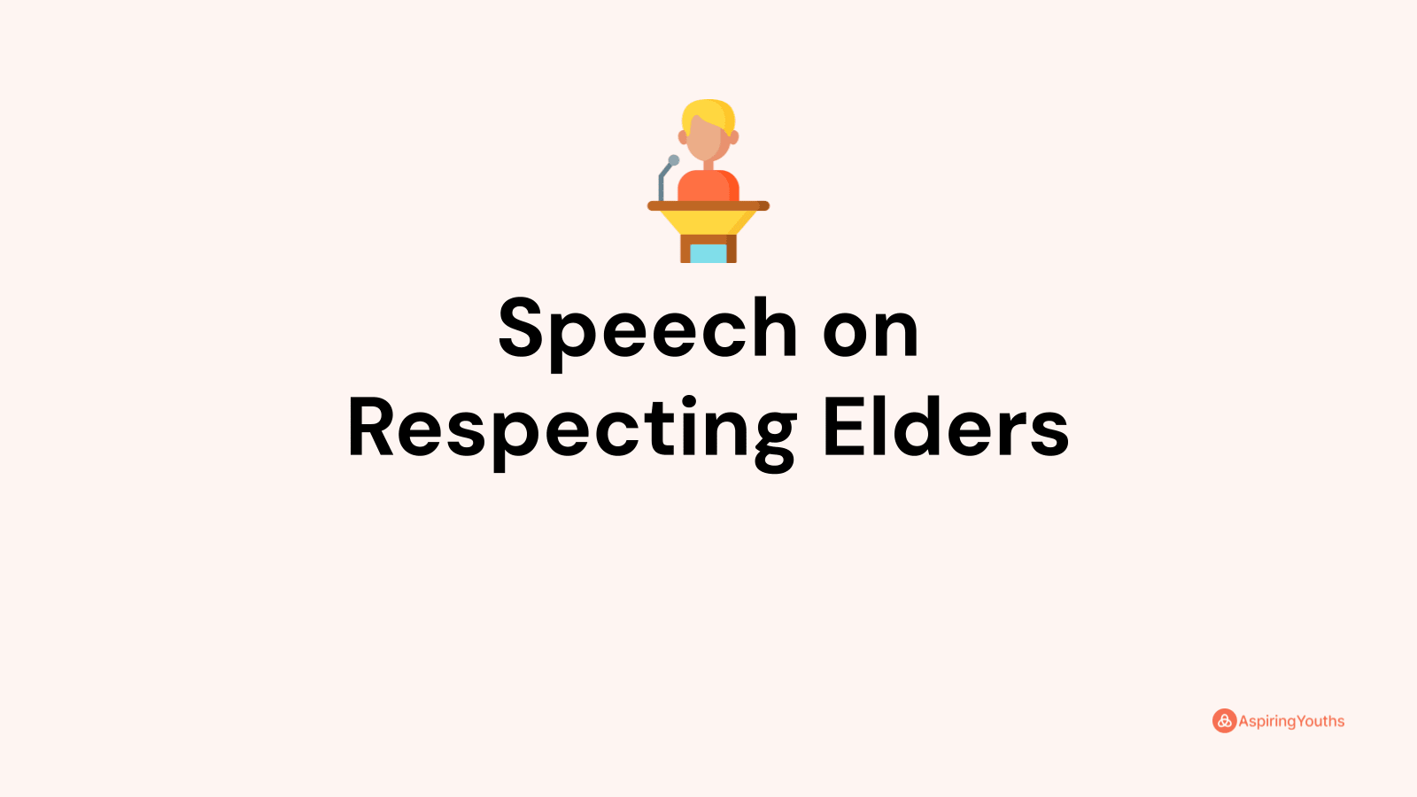 speech on respect of elders