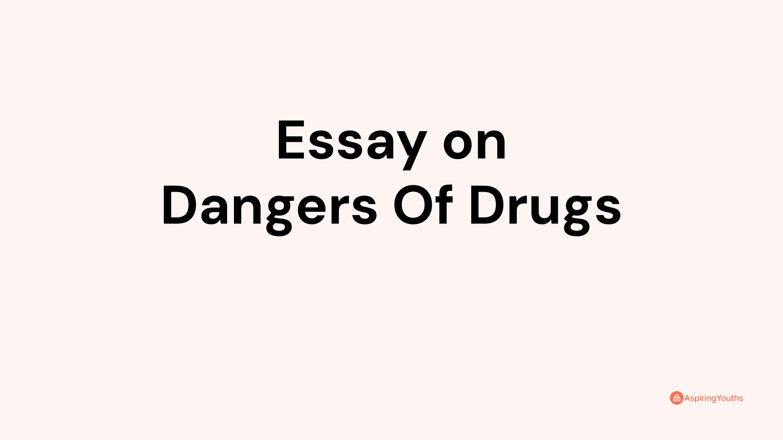 can i write about drugs in my college essay