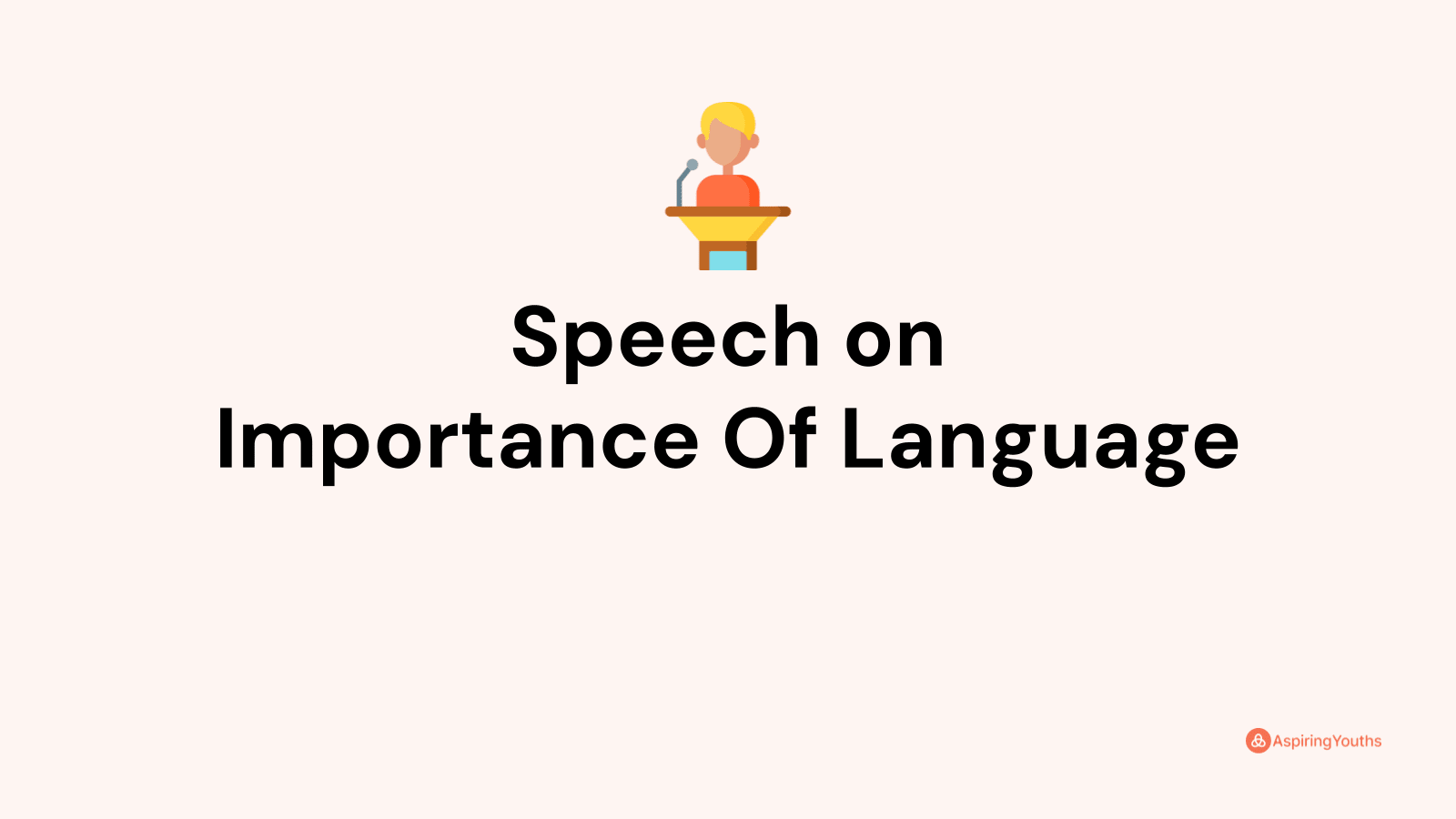 speech on the topic importance of english language