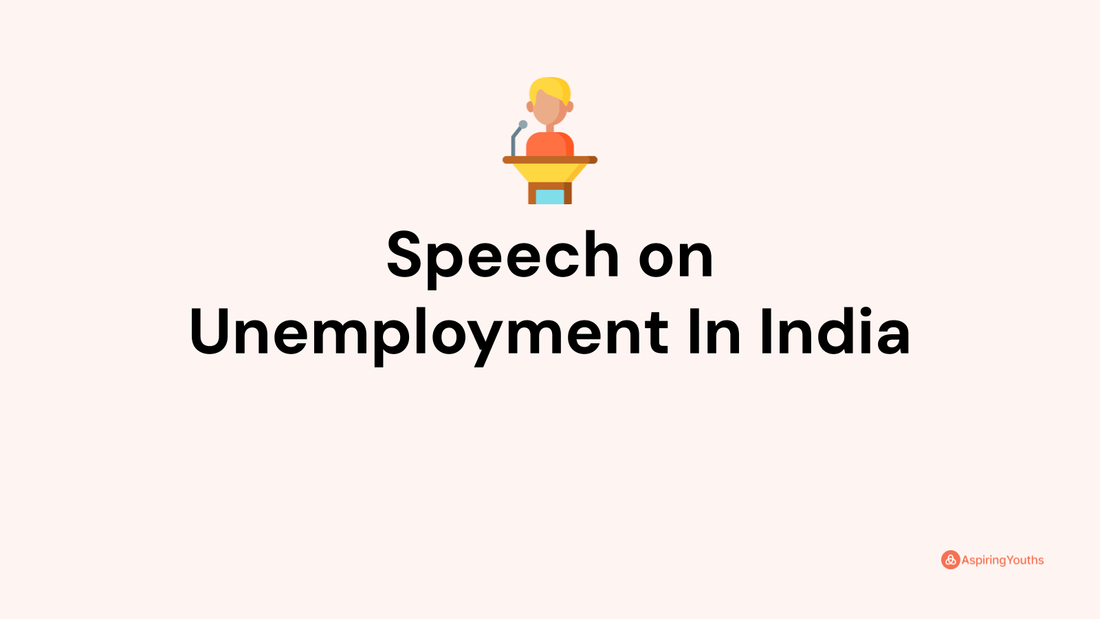 short speech on unemployment in india