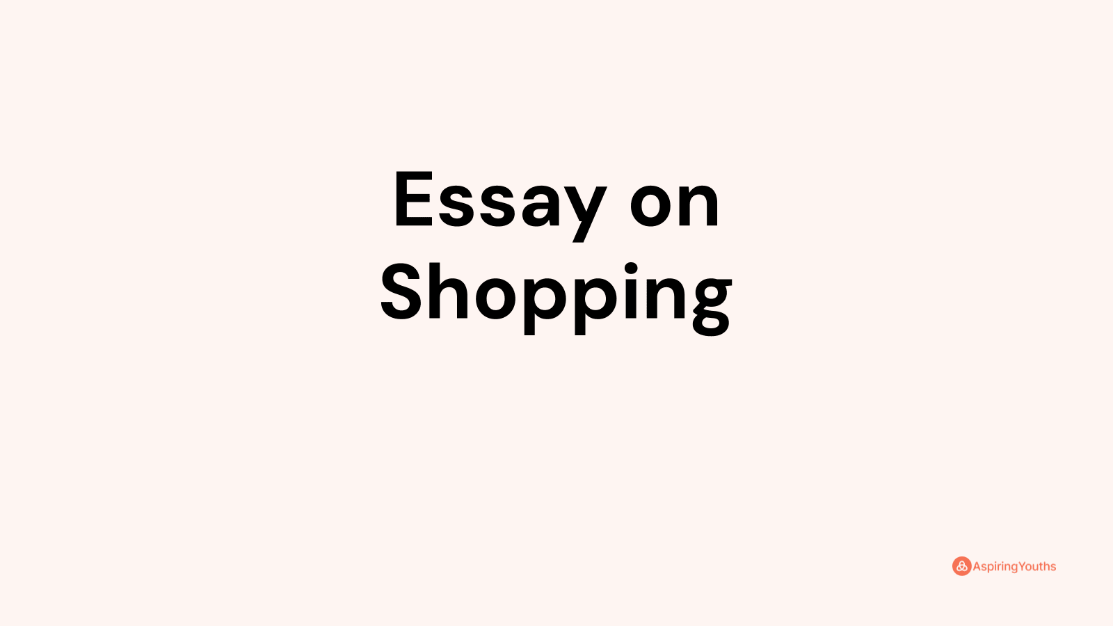 clothes and shopping essay