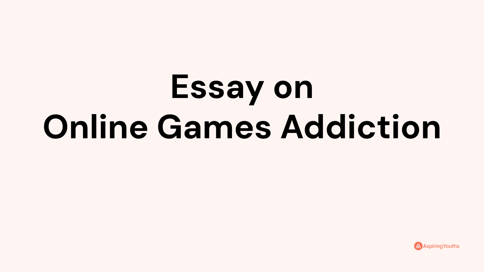 online games addiction essay brainly