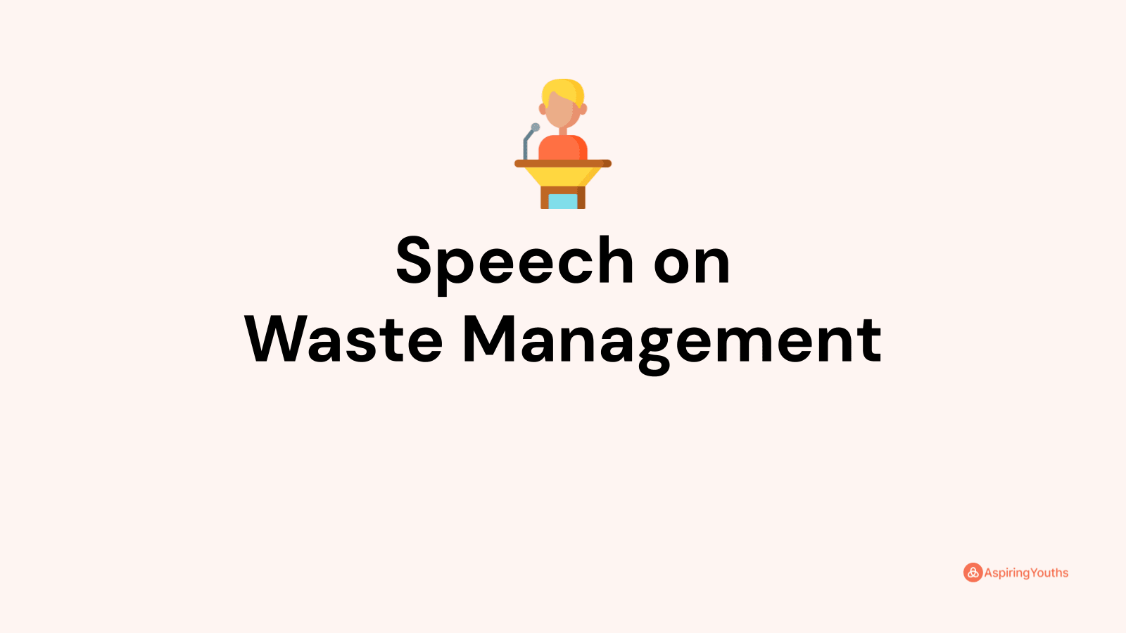 speech-on-waste-management